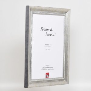 Effect massief houten lijst profiel 28 zilver 25x50 cm Anti-reflecterend glas