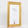 Effect houten lijst profiel 95 goud 25x50 cm normaal glas