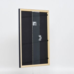 Effect houten lijst profiel 38 grijs 25x60 cm ontspiegeld glas