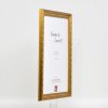 Effect houten baroklijst Profiel 37 antiek goud 25x80 cm Museumglas