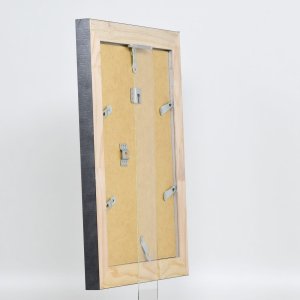 Effect massief houten lijst profiel 28 zilver 27x48 cm Helder glas