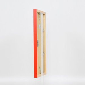 Houten lijst Top Cube 29,7x42 cm rood normaal glas