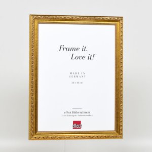 Effect houten baroklijst Profiel 37 antiek goud 29,7x42 cm Museumglas