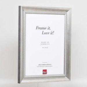 Effect massief houten lijst profiel 28 zilver 29,7x42 cm Museum glas