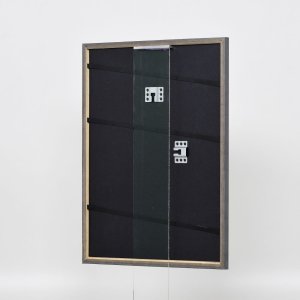 Effect massief houten lijst Profiel 25 notenbruin 30x30 cm Anti-reflecterend glas