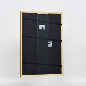 Effect houten lijst profiel 22 bruin-goud 30x45 cm Anti-reflecterend glas