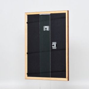 Effectief houten lijst Profiel 89 donkerbruin 30,5x91,5 cm antireflecterend glas