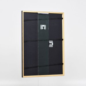 Effect houten lijst profiel 23 notenbruin 40x40 cm Anti-reflecterend glas