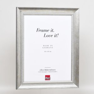 Effect massief houten lijst profiel 28 zilver 40x40 cm Museum glas