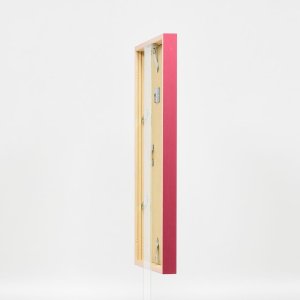 Effect houten lijst profiel 35 rood 40x60 cm anti-reflexglas