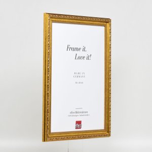 Effect houten barokke lijst Profiel 37 antiek goud 42x59,4 cm Museumglas