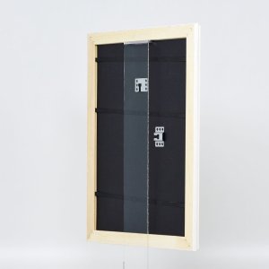 Effect houten baroklijst Profiel 37 wit 42x59,4 cm Museumglas