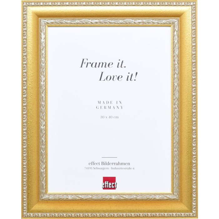 Effect Barok Fotolijst Profiel 31 goud 50x65 cm Museum glas