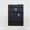 Effect houten lijst Profiel 38 wit 7x10 cm ontspiegeld glas