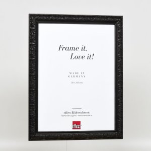 Effect houten lijst profiel 94 zwart 7x10 cm anti-reflecterend glas