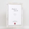 Effect Massief houten fotolijst 2240 wit 7x10 cm Museum glas