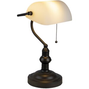 Bureaulamp wit ø 27x40 cm E27-max 1x60W 5ll-5125w