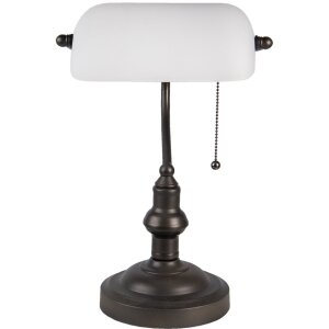 Bureaulamp wit ø 27x40 cm E27-max 1x60W 5ll-5125w