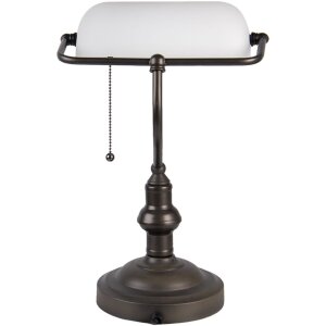 Bureaulamp wit ø 27x40 cm E27-max 1x60W 5ll-5125w