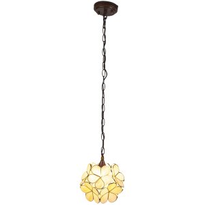 Hanglamp Tiffany creme ø 25x91 cm E14-max 1x40W...