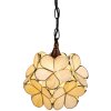 Hanglamp Tiffany creme ø 25x91 cm E14-max 1x40W 5ll-6092