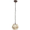 Hanglamp Tiffany creme ø 25x91 cm E14-max 1x40W 5ll-6092