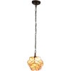 Hanglamp Tiffany roze ø 25x90 cm E14-max 1x40W 5ll-6093