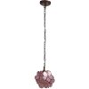 Hanglamp Tiffany roze ø 25x90 cm E14-max 1x40W 5ll-6093