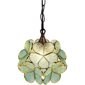 Hanglamp Tiffany blauw ø 25x90 cm E14-max 1x40W 5ll-6094