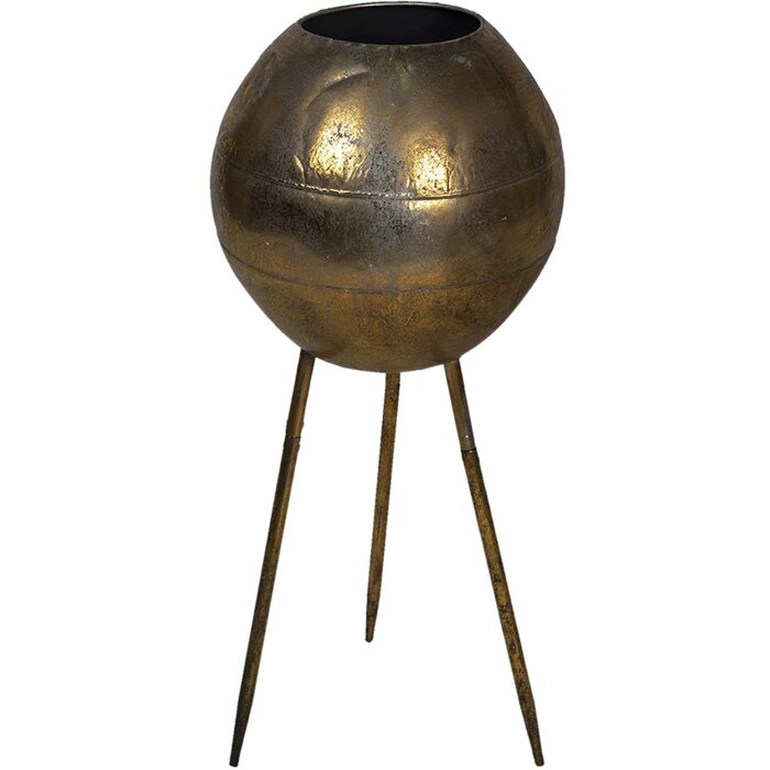 Decoratie Plantenhouder goud ø 27x66 cm 5y0878