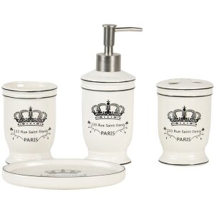 Badkamer set (set van 4) creme - 64774