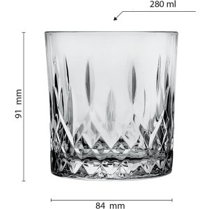 Drinkglas grijs ø 8x9 cm - 280 ml 6gl3468