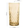 Drinkglas bruin ø 7x15 cm - 280 ml 6gl3469