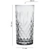 Drinkglas grijs ø 7x15 cm - 300 ml 6gl3470