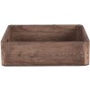 Decoratief dienblad (set van 3) bruin 24x24x6 - 20x20x6 - 16x16x6 cm 6h2006