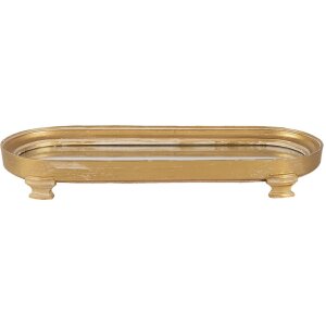 Decoratieve schaal goud 36x4x13 cm 6pr3236