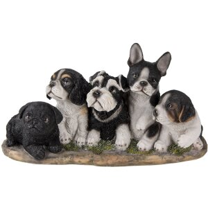 Decoratie Honden veelkleurig 33x12x17 cm 6pr3340