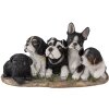 Decoratie Honden veelkleurig 33x12x17 cm 6pr3340