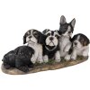 Decoratie Honden veelkleurig 33x12x17 cm 6pr3340