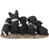 Decoratie Honden veelkleurig 33x12x17 cm 6pr3340