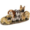 Decoratie Honden veelkleurig 33x12x17 cm 6pr3341