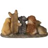 Decoratie Honden veelkleurig 33x12x17 cm 6pr3341