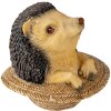 Decoratie Egel bruin 8x8x9 cm 6PR3343