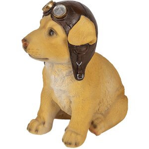 Decoratie Hond bruin 14x10x16 cm 6pr3368