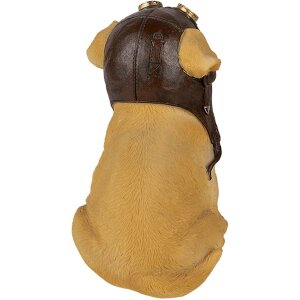 Decoratie Hond bruin 14x10x16 cm 6pr3368