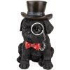 Decoratie Hond Zwart 13x9x17 cm 6pr3369