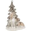 Decoratie Hond en Kat veelkleurig 11x9x15 cm led 6pr4628