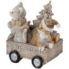 Decoratie Hond en Kat veelkleurig 11x6x11 cm 6pr4635