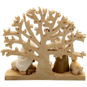 Kerststal figuren bruin 11x5x10 cm 6pr4743