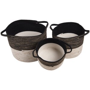 Mand (set van 3) meerkleurig ø 52x31 - ø...